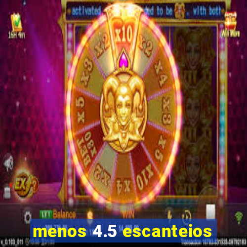 menos 4.5 escanteios